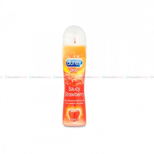 เจลหล่อลื่น Durex Strawberry เนื้อเจลใส ไม่เหนียวเหนอะหนะ กลิ่นสตรอเบอรี่ (50ml.)