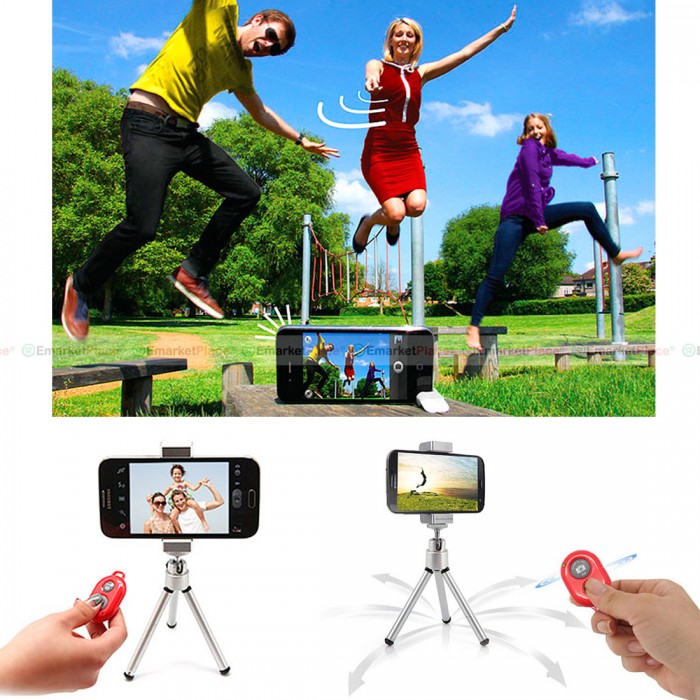 บลูทูธชัตเตอร์สำหรับมือถือ ios/android รีโมทถ่ายรูปไร้สาย Bluetooth ...